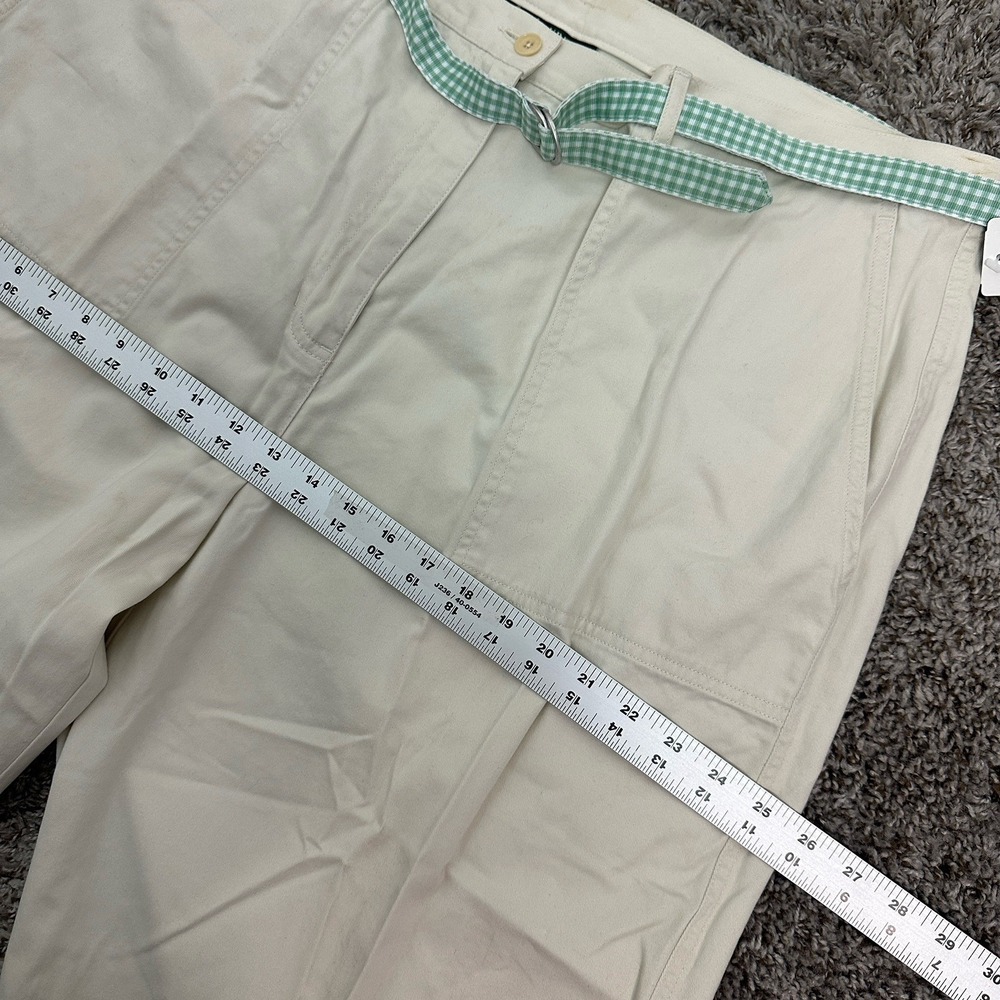 NWT Lauren Ralph Lauren Beige Khaki High Waist Cropped Chino Pants Size 20W - Picture 3 of 9